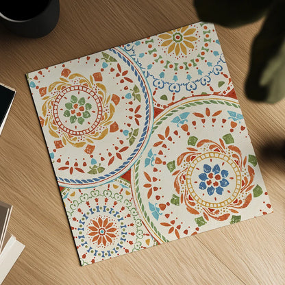 Spanish Impressions VI by Daphne Brissonnet. Shown as a detailed flat fine art print, highlighting archival giclee quality. Available as an archival giclee rolled canvas, fine art paper, or poster print. SKU 27347a.