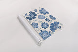 Spanish Impressions VII Blue by Daphne Brissonnet. shown as a rolled paper print. Available as archival giclee rolled canvas, fine art paper, or poster print. SKU 77800i.