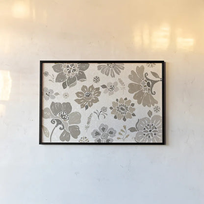 Spanish Impressions VII Neutral by Daphne Brissonnet. shown as a paper print in a black flame. Available as a archival giclee rolled canvas, fine art paper, or poster print. SKU 77801i.