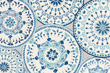 Spanish Impressions VIII Blue by Daphne Brissonnet. SKU 77803i. Archival Giclee Fine art print for wall decor.