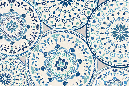 Spanish Impressions VIII Blue by Daphne Brissonnet. SKU 77803i. Archival Giclee Fine art print for wall decor.