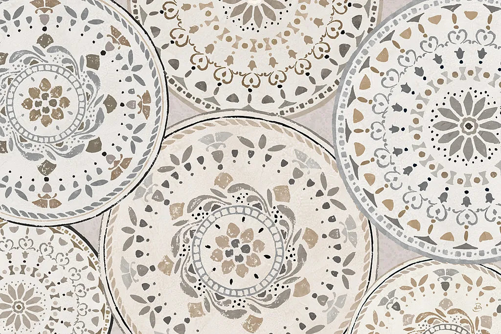 Spanish Impressions VIII Neutral by Daphne Brissonnet. SKU 77804i. Archival Giclee Fine art print for wall decor.