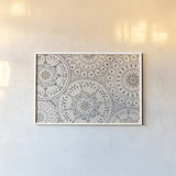Spanish Impressions VIII Neutral by Daphne Brissonnet. shown as a paper print in a white frame. Available as a archival giclee rolled canvas, fine art paper, or poster print. SKU 77804i.