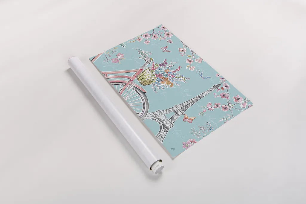 Sparrow Spring I by Daphne Brissonnet. shown as a rolled paper print. Available as archival giclee rolled canvas, fine art paper, or poster print. SKU 37655i.