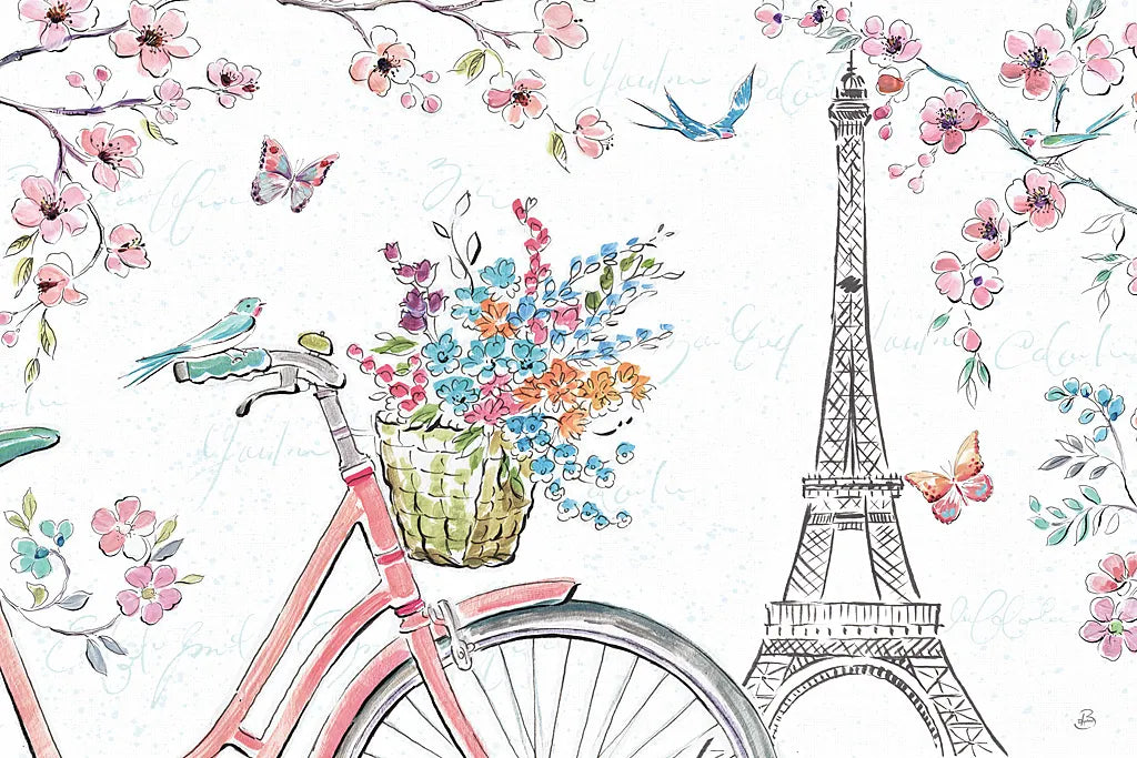 Sparrow Spring I Light by Daphne Brissonnet. SKU 37664i. Archival Giclee Fine art print for wall decor.