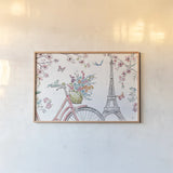 Sparrow Spring I Light by Daphne Brissonnet. shown as a paper print in a natural frame. Available as a archival giclee rolled canvas, fine art paper, or poster print. SKU 37664i.