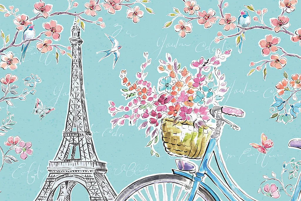 Sparrow Spring II by Daphne Brissonnet. SKU 37656i. Archival Giclee Fine art print for wall decor.