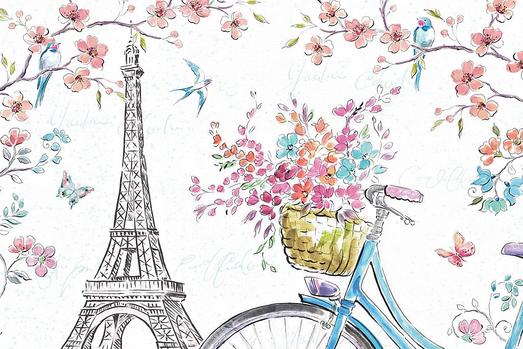 Sparrow Spring II Light by Daphne Brissonnet. SKU 37665i. Archival Giclee Fine art print for wall decor.