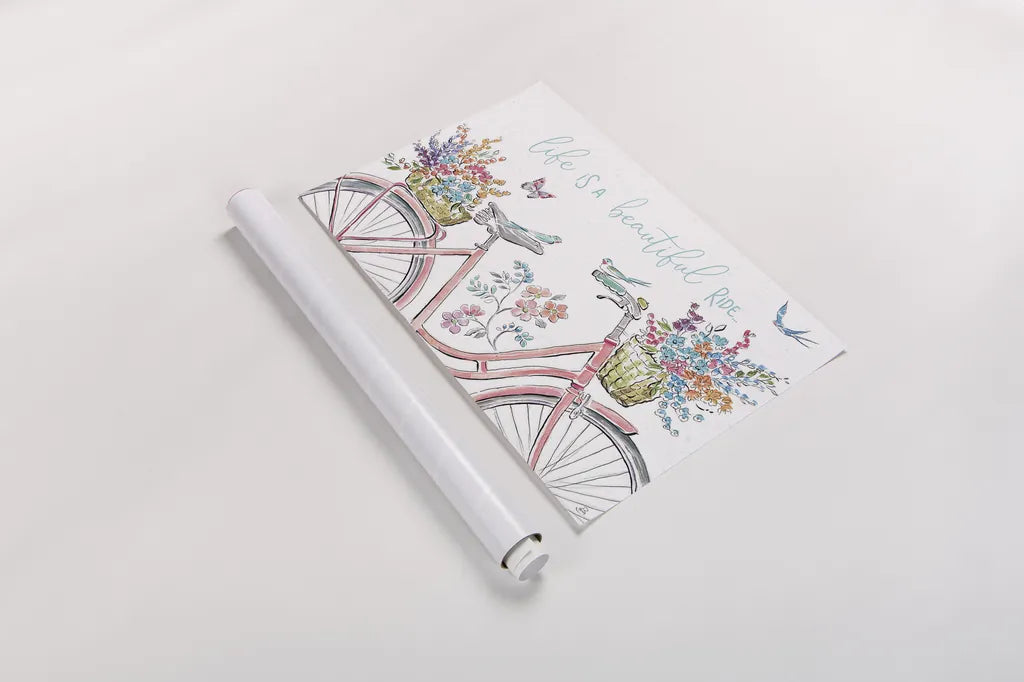 Sparrow Spring III Light by Daphne Brissonnet. shown as a rolled paper print. Available as archival giclee rolled canvas, fine art paper, or poster print. SKU 37666i.