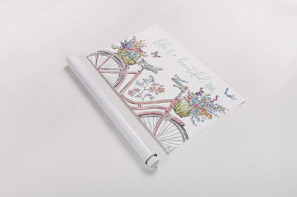 Sparrow Spring III Light by Daphne Brissonnet. shown as a rolled paper print. Available as archival giclee rolled canvas, fine art paper, or poster print. SKU 37666i.