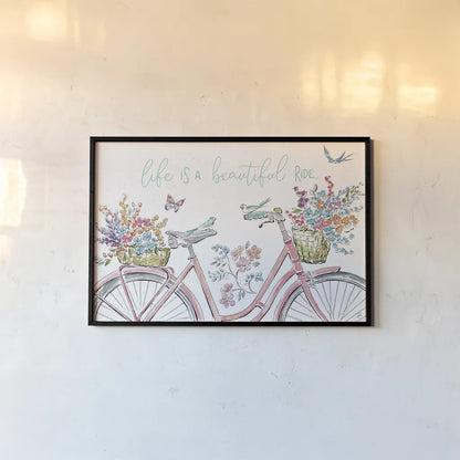 Sparrow Spring III Light by Daphne Brissonnet. shown as a paper print in a black flame. Available as a archival giclee rolled canvas, fine art paper, or poster print. SKU 37666i.