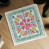 Sparrow Spring VII by Daphne Brissonnet. Shown as a detailed flat fine art print, highlighting archival giclee quality. Available as an archival giclee rolled canvas, fine art paper, or poster print. SKU 37661a.