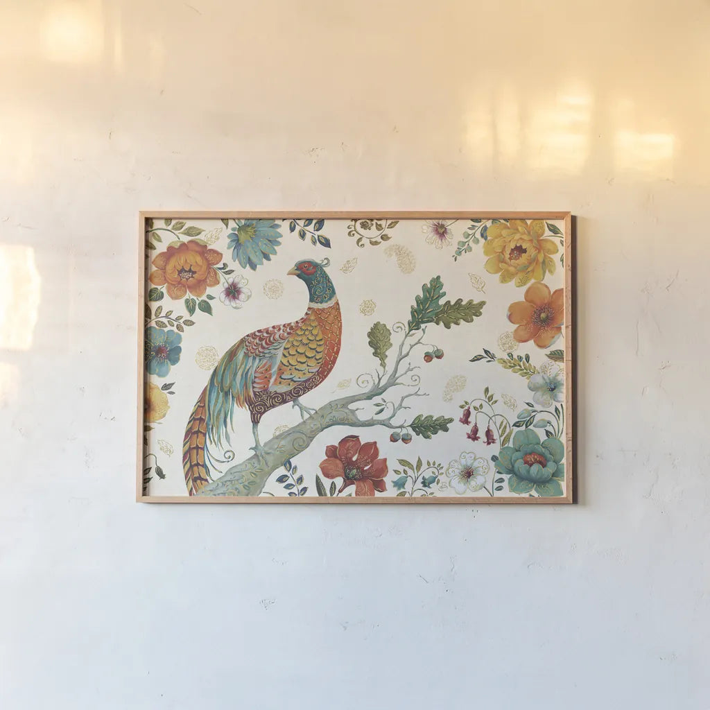 Spice Season I by Daphne Brissonnet. shown as a paper print in a natural frame. Available as a archival giclee rolled canvas, fine art paper, or poster print. SKU 32232i.