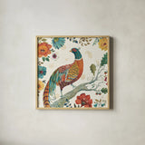 Spice Season III by Daphne Brissonnet. Shown in a natural wood glass frame for a timeless modern aesthetic. Available as an archival giclee rolled canvas, fine art paper, or poster print. SKU 32234a.