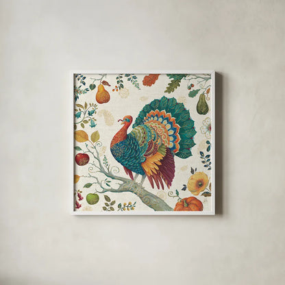 Spice Season IV by Daphne Brissonnet. Shown in a crisp white glass frame for a clean and minimalist style. Available as an archival giclee rolled canvas, fine art paper, or poster print. SKU 32235a.