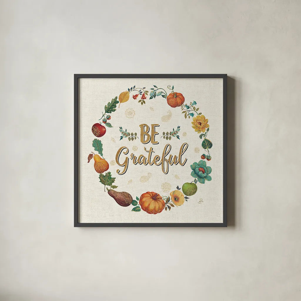 Spice Season VI by Daphne Brissonnet. Shown in a sleek black glass frame for a contemporary gallery look. Available as an archival giclee rolled canvas, fine art paper, or poster print. SKU 32237a.