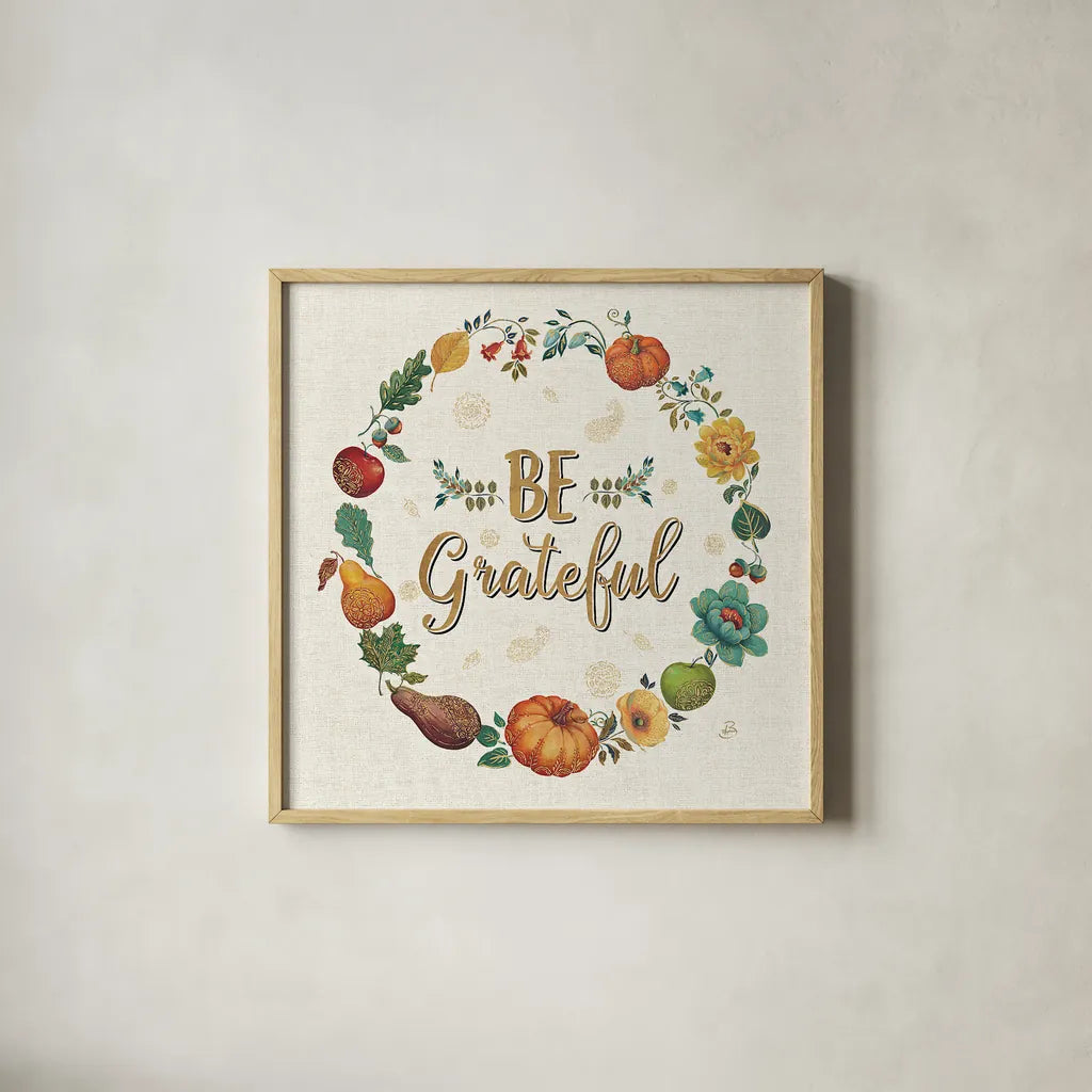 Spice Season VI by Daphne Brissonnet. Shown in a natural wood glass frame for a timeless modern aesthetic. Available as an archival giclee rolled canvas, fine art paper, or poster print. SKU 32237a.