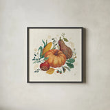 Spice Season VII by Daphne Brissonnet. Shown in a sleek black glass frame for a contemporary gallery look. Available as an archival giclee rolled canvas, fine art paper, or poster print. SKU 32238a.