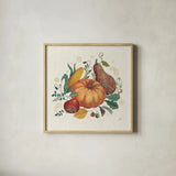 Spice Season VII by Daphne Brissonnet. Shown in a natural wood glass frame for a timeless modern aesthetic. Available as an archival giclee rolled canvas, fine art paper, or poster print. SKU 32238a.
