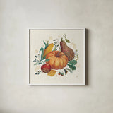 Spice Season VII by Daphne Brissonnet. Shown in a crisp white glass frame for a clean and minimalist style. Available as an archival giclee rolled canvas, fine art paper, or poster print. SKU 32238a.