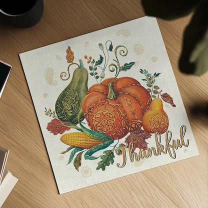 Spice Season VIII - Thankful by Daphne Brissonnet. Shown as a detailed flat fine art print, highlighting archival giclee quality. Available as an archival giclee rolled canvas, fine art paper, or poster print. SKU 35634a.