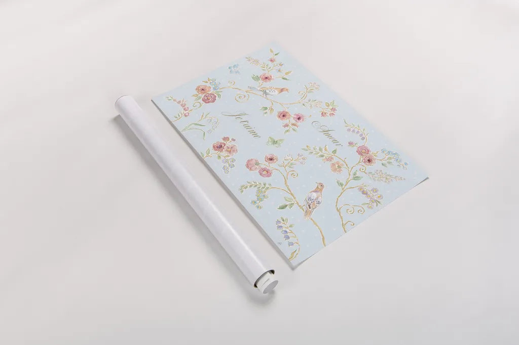 Spring Fling I by Daphne Brissonnet. shown as a rolled paper print. Available as archival giclee rolled canvas, fine art paper, or poster print. SKU 69867i.