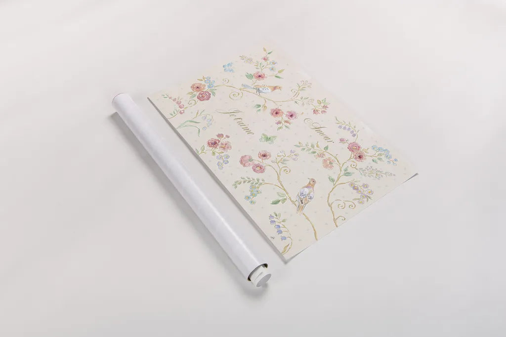 Spring Fling I Light by Daphne Brissonnet. shown as a rolled paper print. Available as archival giclee rolled canvas, fine art paper, or poster print. SKU 69876i.