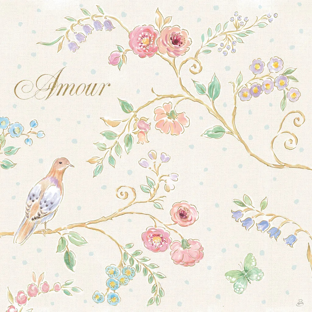 Spring Fling II Light by Daphne Brissonnet. SKU 69877a. Archival Giclee Fine art print for wall decor.