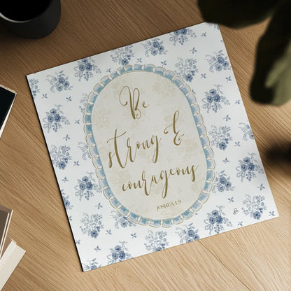 Spring Fling IX Bible Quote by Daphne Brissonnet. Shown as a detailed flat fine art print, highlighting archival giclee quality. Available as an archival giclee rolled canvas, fine art paper, or poster print. SKU 98886a.