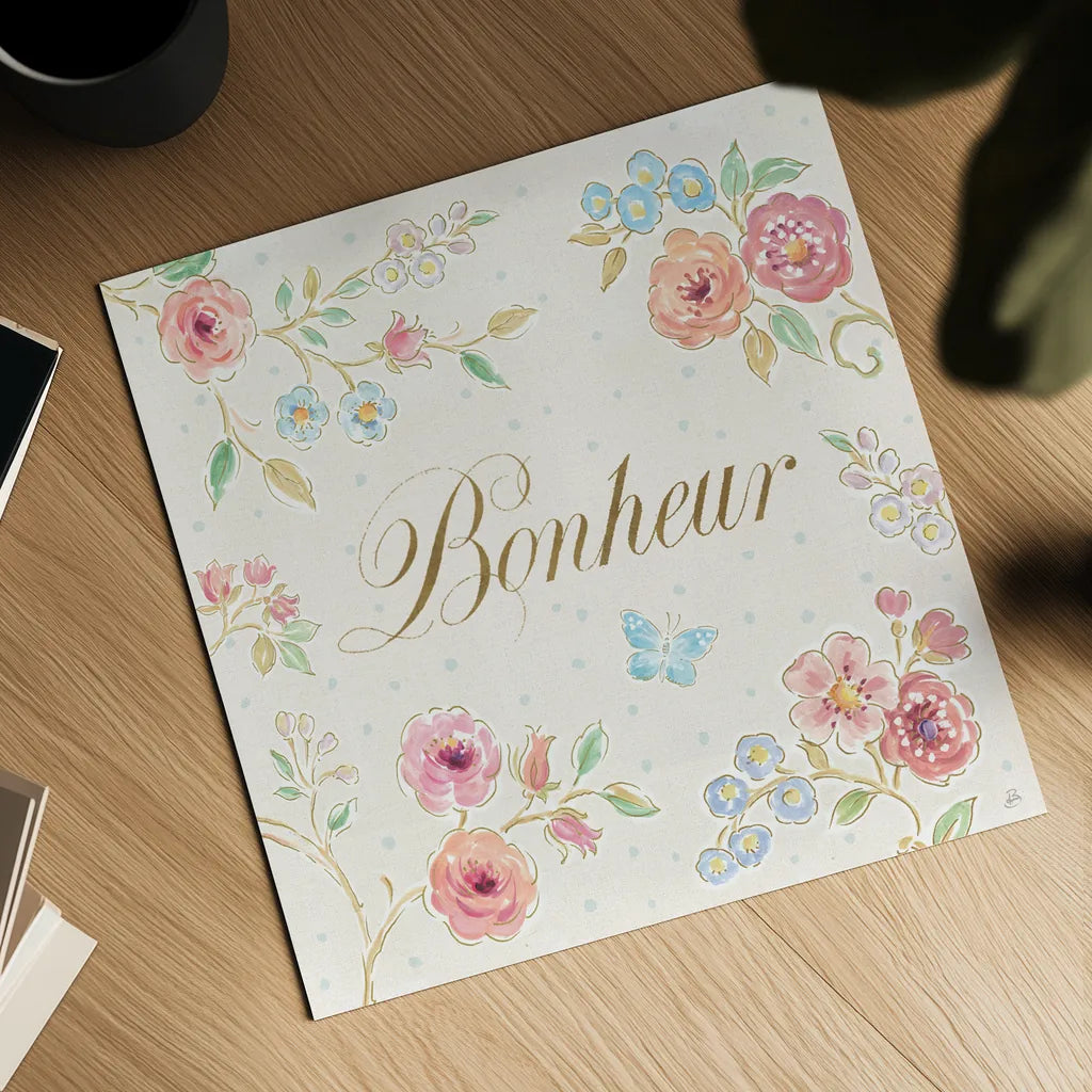 Spring Fling VI by Daphne Brissonnet. Shown as a detailed flat fine art print, highlighting archival giclee quality. Available as an archival giclee rolled canvas, fine art paper, or poster print. SKU 69872a.