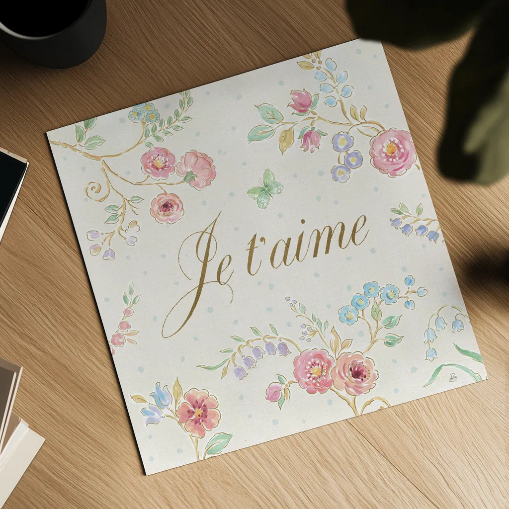 Spring Fling VII by Daphne Brissonnet. Shown as a detailed flat fine art print, highlighting archival giclee quality. Available as an archival giclee rolled canvas, fine art paper, or poster print. SKU 69873a.