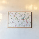 Springtime I by Daphne Brissonnet. shown as a paper print in a natural frame. Available as a archival giclee rolled canvas, fine art paper, or poster print. SKU 48555i.
