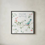 Springtime III by Daphne Brissonnet. Shown in a sleek black glass frame for a contemporary gallery look. Available as an archival giclee rolled canvas, fine art paper, or poster print. SKU 48557a.