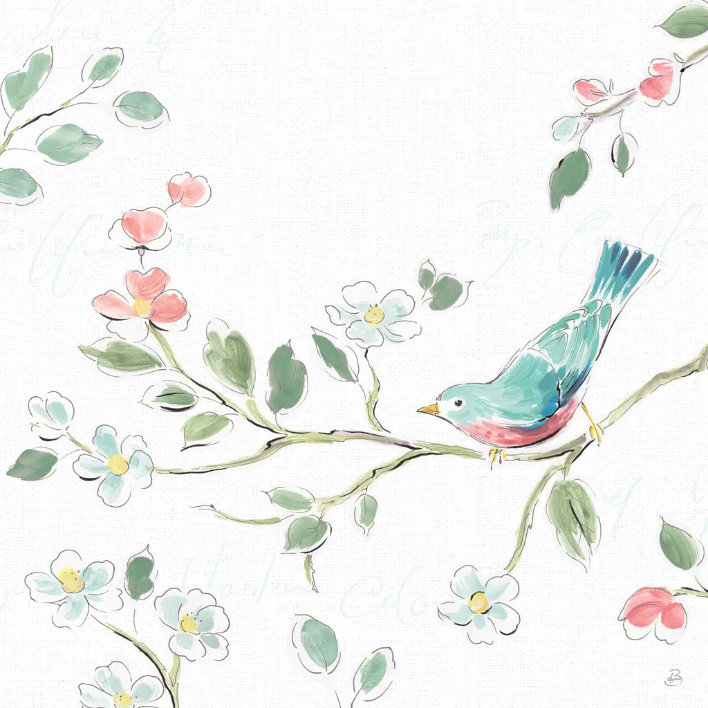 Springtime III No Words by Daphne Brissonnet. SKU 72037a. Archival Giclee Fine art print for wall decor.