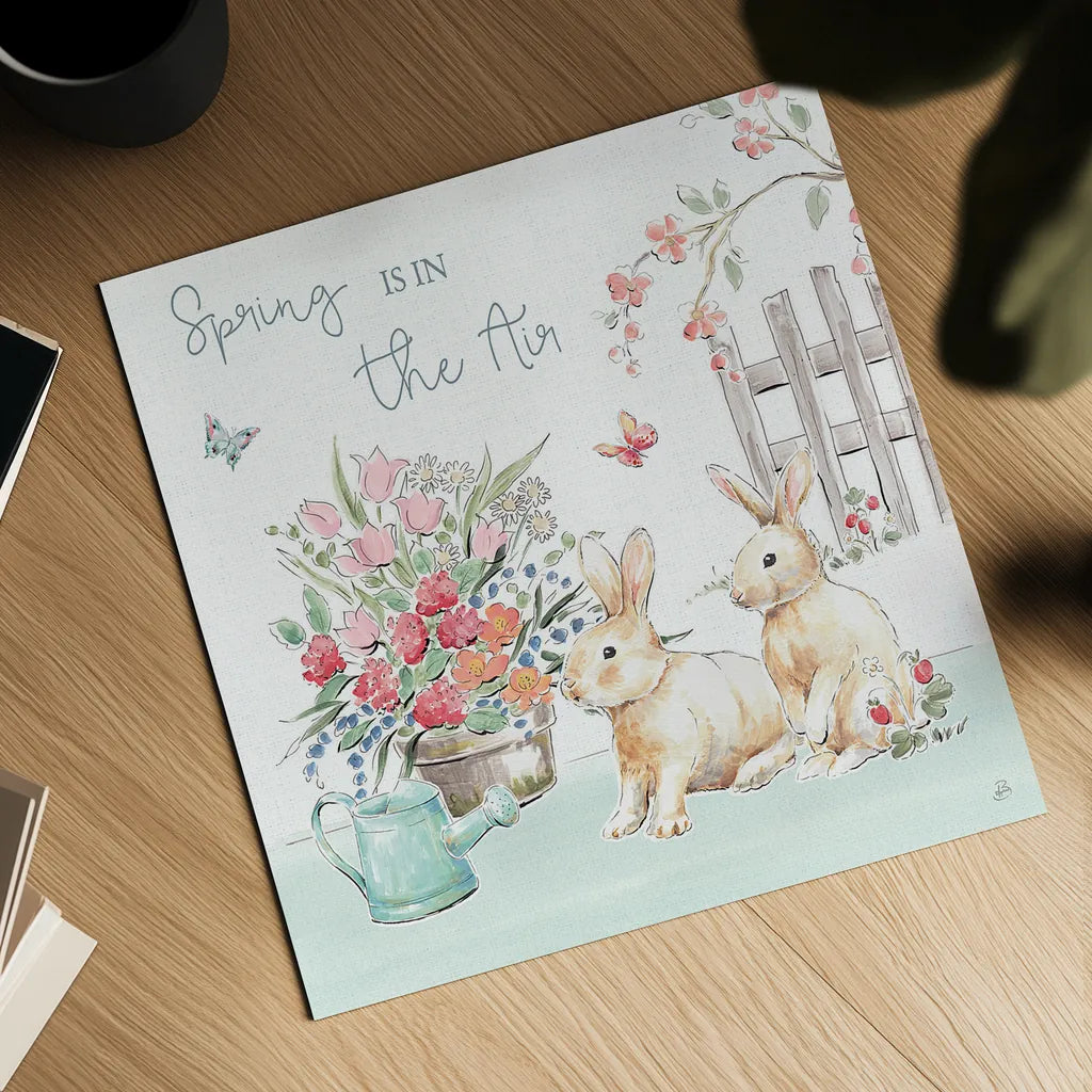 Springtime VI by Daphne Brissonnet. Shown as a detailed flat fine art print, highlighting archival giclee quality. Available as an archival giclee rolled canvas, fine art paper, or poster print. SKU 48560a.