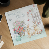 Springtime VI by Daphne Brissonnet. Shown as a detailed flat fine art print, highlighting archival giclee quality. Available as an archival giclee rolled canvas, fine art paper, or poster print. SKU 48560a.