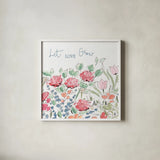 Springtime VII by Daphne Brissonnet. Shown in a crisp white glass frame for a clean and minimalist style. Available as an archival giclee rolled canvas, fine art paper, or poster print. SKU 48561a.