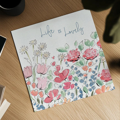 Springtime VIII by Daphne Brissonnet. Shown as a detailed flat fine art print, highlighting archival giclee quality. Available as an archival giclee rolled canvas, fine art paper, or poster print. SKU 48562a.