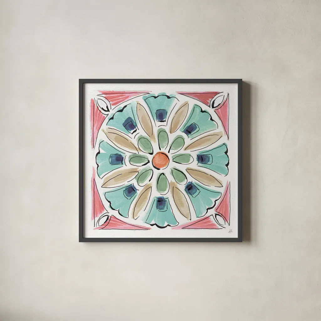 Springtime XI by Daphne Brissonnet. Shown in a sleek black glass frame for a contemporary gallery look. Available as an archival giclee rolled canvas, fine art paper, or poster print. SKU 48565a.