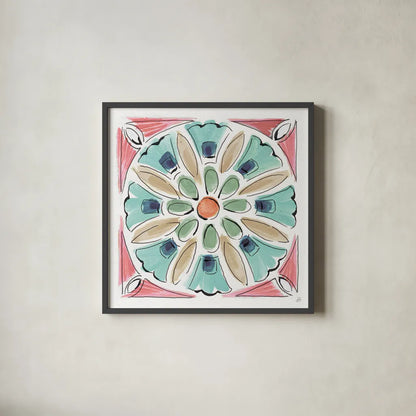 Springtime XI by Daphne Brissonnet. Shown in a sleek black glass frame for a contemporary gallery look. Available as an archival giclee rolled canvas, fine art paper, or poster print. SKU 48565a.