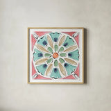 Springtime XI by Daphne Brissonnet. Shown in a natural wood glass frame for a timeless modern aesthetic. Available as an archival giclee rolled canvas, fine art paper, or poster print. SKU 48565a.
