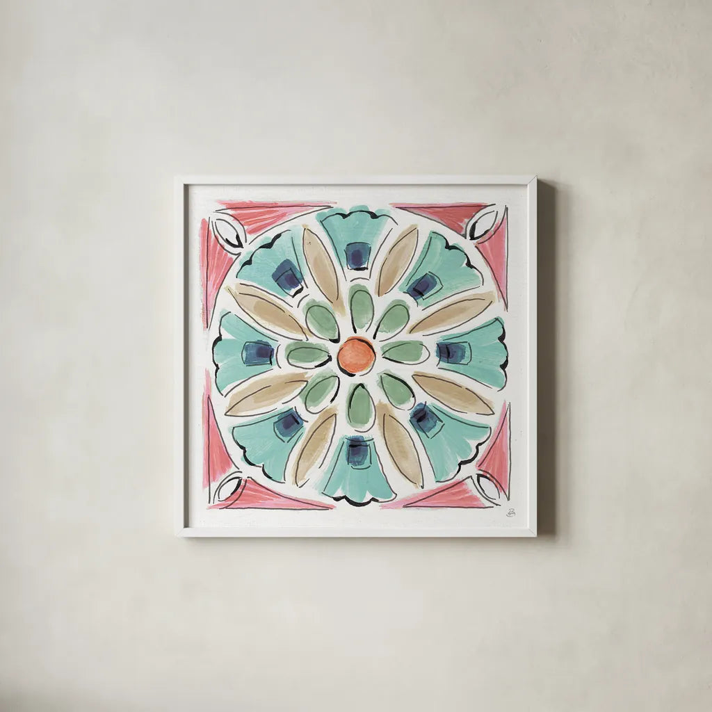 Springtime XI by Daphne Brissonnet. Shown in a crisp white glass frame for a clean and minimalist style. Available as an archival giclee rolled canvas, fine art paper, or poster print. SKU 48565a.