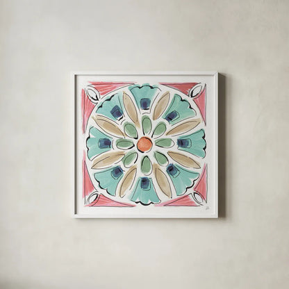 Springtime XI by Daphne Brissonnet. Shown in a crisp white glass frame for a clean and minimalist style. Available as an archival giclee rolled canvas, fine art paper, or poster print. SKU 48565a.