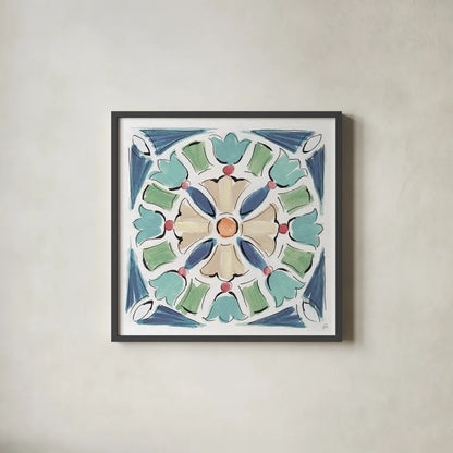 Springtime XII by Daphne Brissonnet. Shown in a sleek black glass frame for a contemporary gallery look. Available as an archival giclee rolled canvas, fine art paper, or poster print. SKU 48566a.