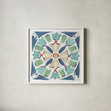 Springtime XII by Daphne Brissonnet. Shown in a crisp white glass frame for a clean and minimalist style. Available as an archival giclee rolled canvas, fine art paper, or poster print. SKU 48566a.