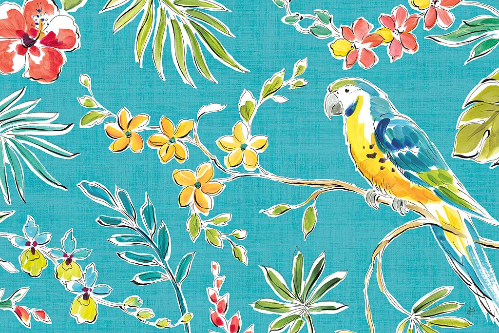 Tropical Oasis II by Daphne Brissonnet. SKU 34960i. Archival Giclee Fine art print for wall decor.