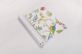 Tropical Oasis II White by Daphne Brissonnet. shown as a rolled paper print. Available as archival giclee rolled canvas, fine art paper, or poster print. SKU 34969i.