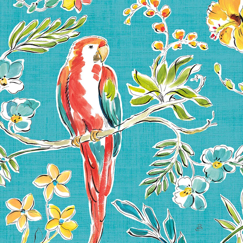 Tropical Oasis III by Daphne Brissonnet. SKU 34961a. Archival Giclee Fine art print for wall decor.