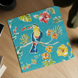 Tropical Oasis V by Daphne Brissonnet. Shown as a detailed flat fine art print, highlighting archival giclee quality. Available as an archival giclee rolled canvas, fine art paper, or poster print. SKU 34963a.