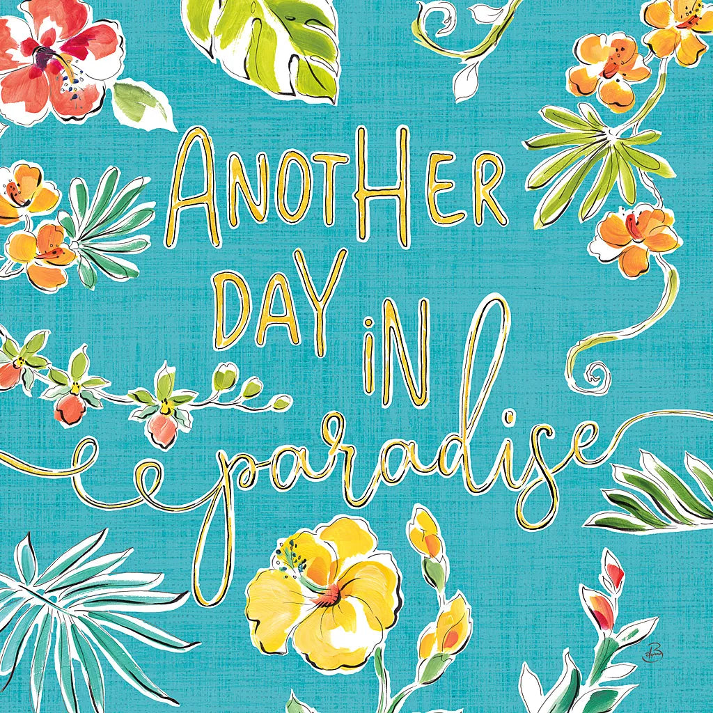 Tropical Oasis VII by Daphne Brissonnet. SKU 34965a. Archival Giclee Fine art print for wall decor.